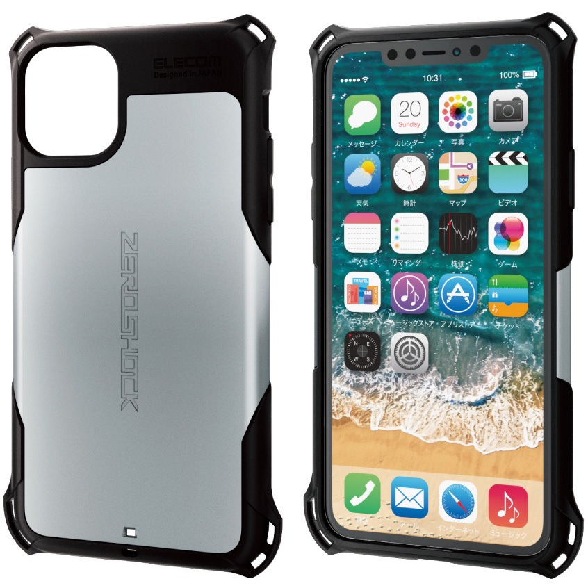 iPhoneアクセサリー iPhone11Promax PM-A19DZEROSV iPhone11ProMax ケース カバー ZEROSHOCK ゼロ