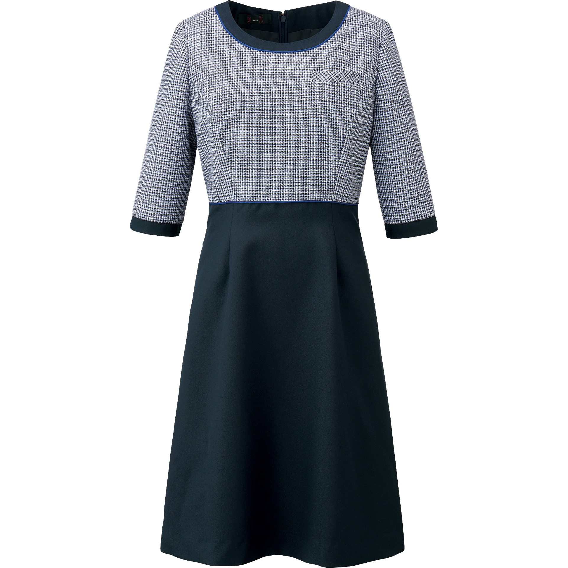 SA290W-9 美形ワンピース SA290W 神馬本店 サックス色 7号サイズ