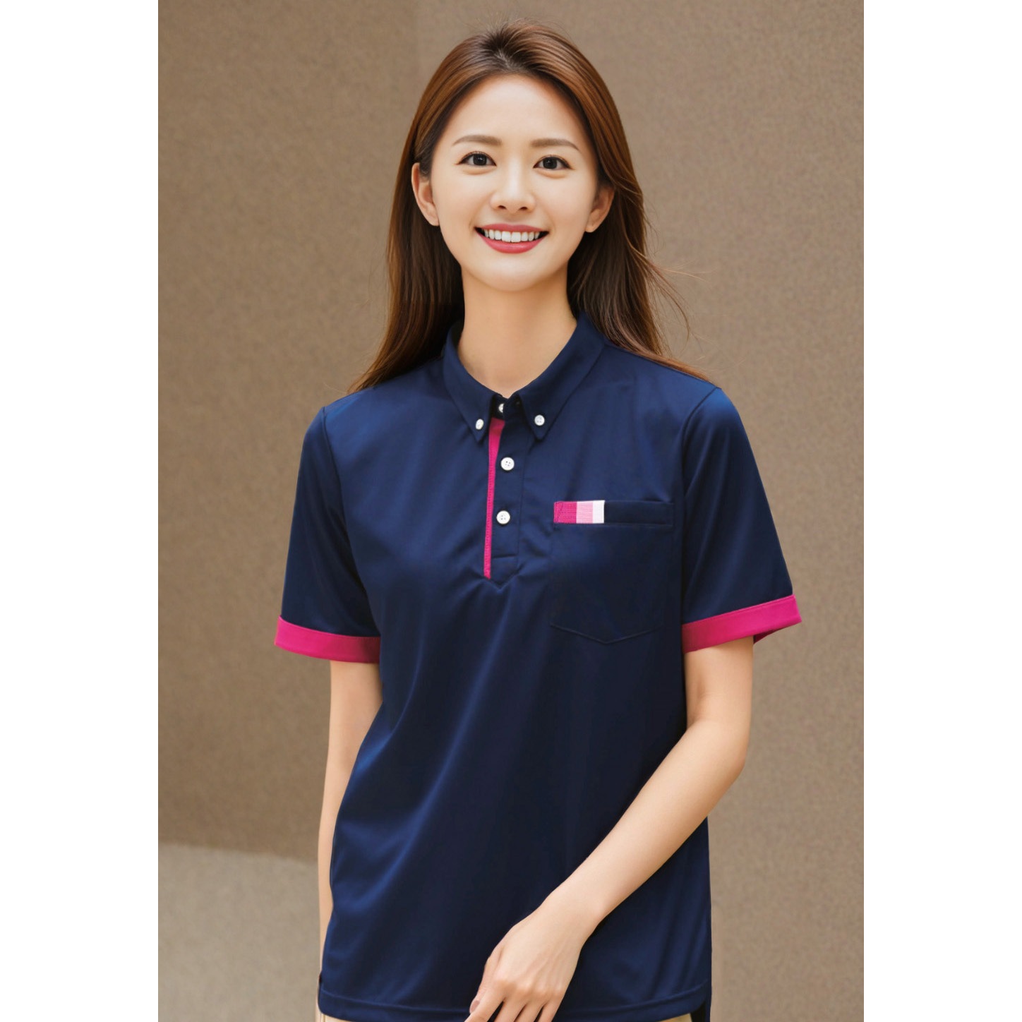 AIK303 PROFeeling 半袖ニットシャツ/男女兼用 AIK303