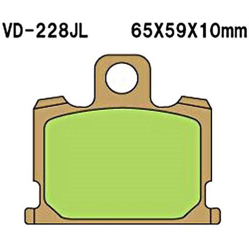 VD-228JL ブレーキパッド(シンタードメタル) 1セット Vesrah 【通販