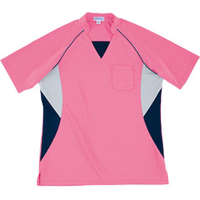 PK390 PROFeeling 半袖ニットシャツ/男女兼用 PK390 シーユーピー チェリーピンク色 サイズ4L