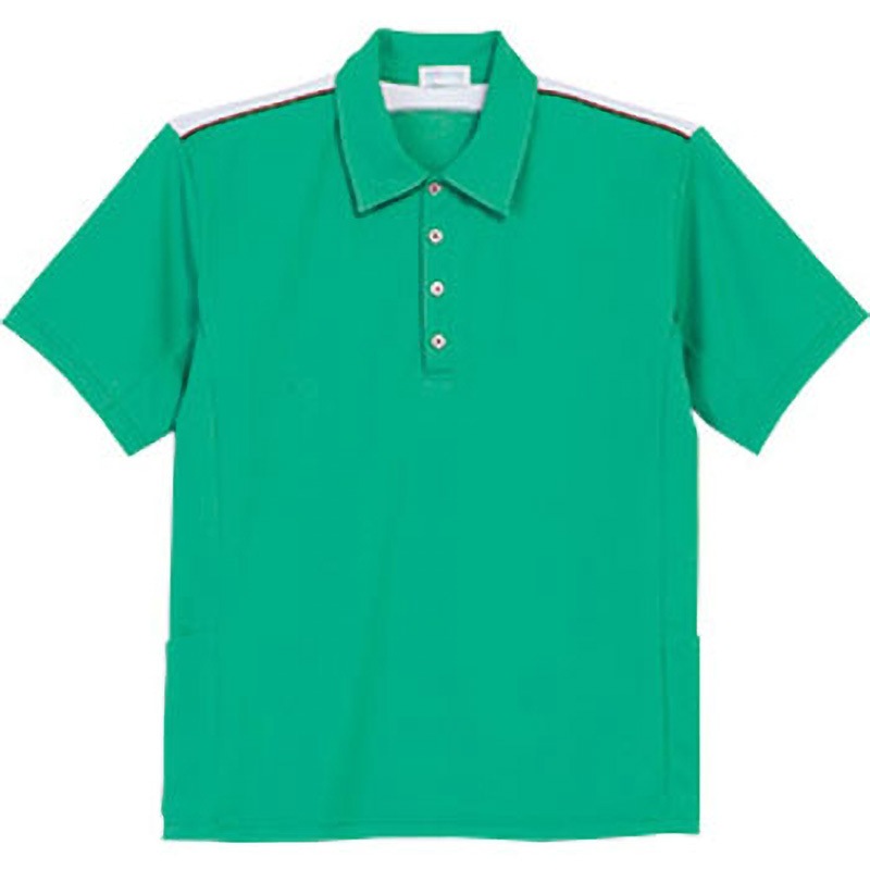 PK372 PROFeeling 半袖ニットシャツ/男女兼用 PK372 シーユーピー グリーン色 サイズSS