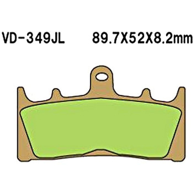 VD-349JL ブレーキパッド(シンタードメタル) 1セット Vesrah 【通販