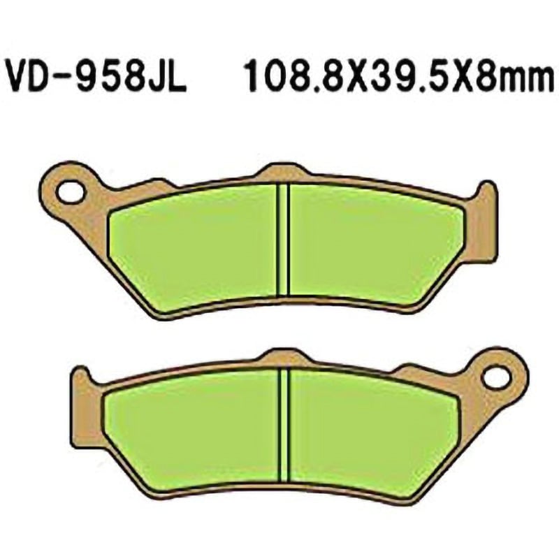 VD-958JL ブレーキパッド(シンタードメタル) 1セット Vesrah 【通販