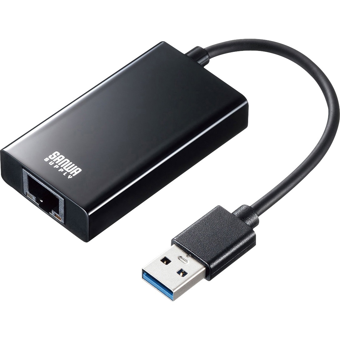 Usb Cvlan3bk Usb3 1 Lan変換アダプタ Usbハブポート付 1個 サンワサプライ 通販サイトmonotaro 49691234
