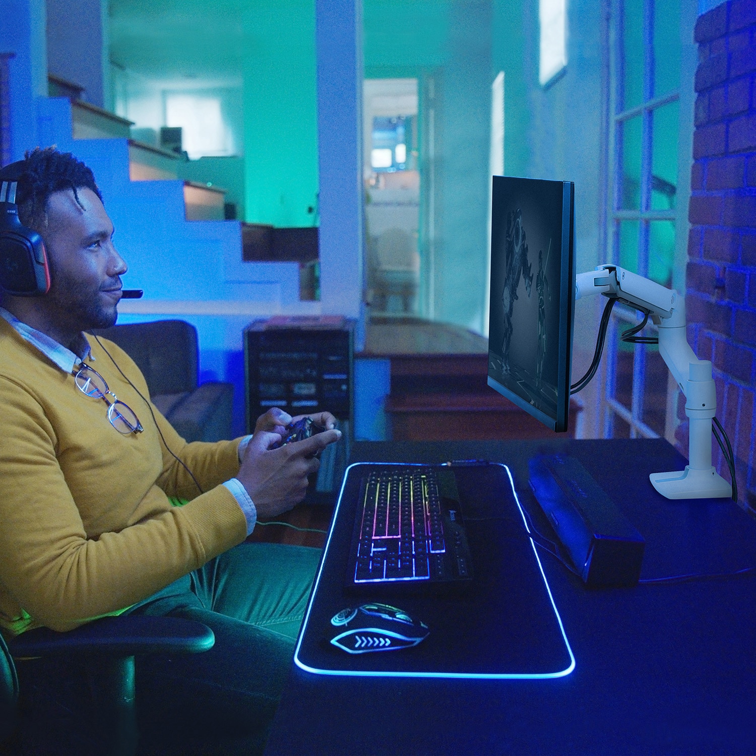 45-490-216 エルゴトロン LX モニターアーム ホワイト 34インチ(3.2