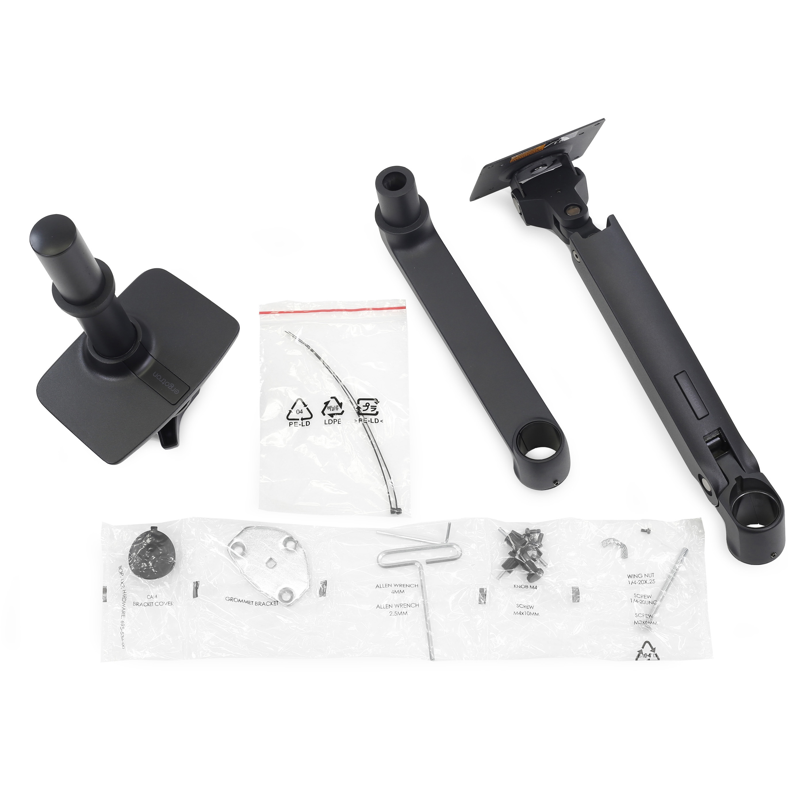 45-241-224 エルゴトロン LX モニターアーム マットブラック 34インチ