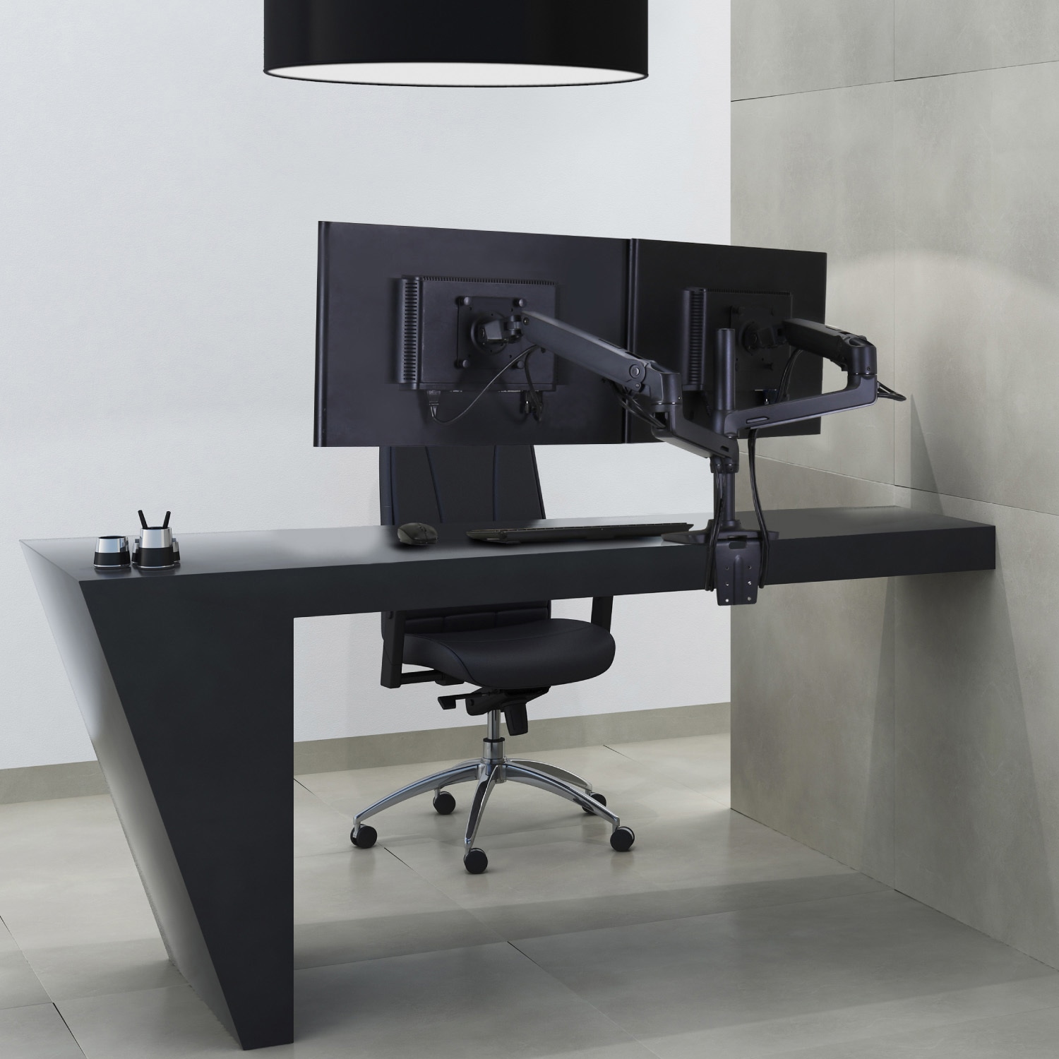 エルゴトロン LXデュアルモニターアーム　マットブラック 45-492-224 エルゴトロン LX デュアル モニターアーム 縦/横型 2画面