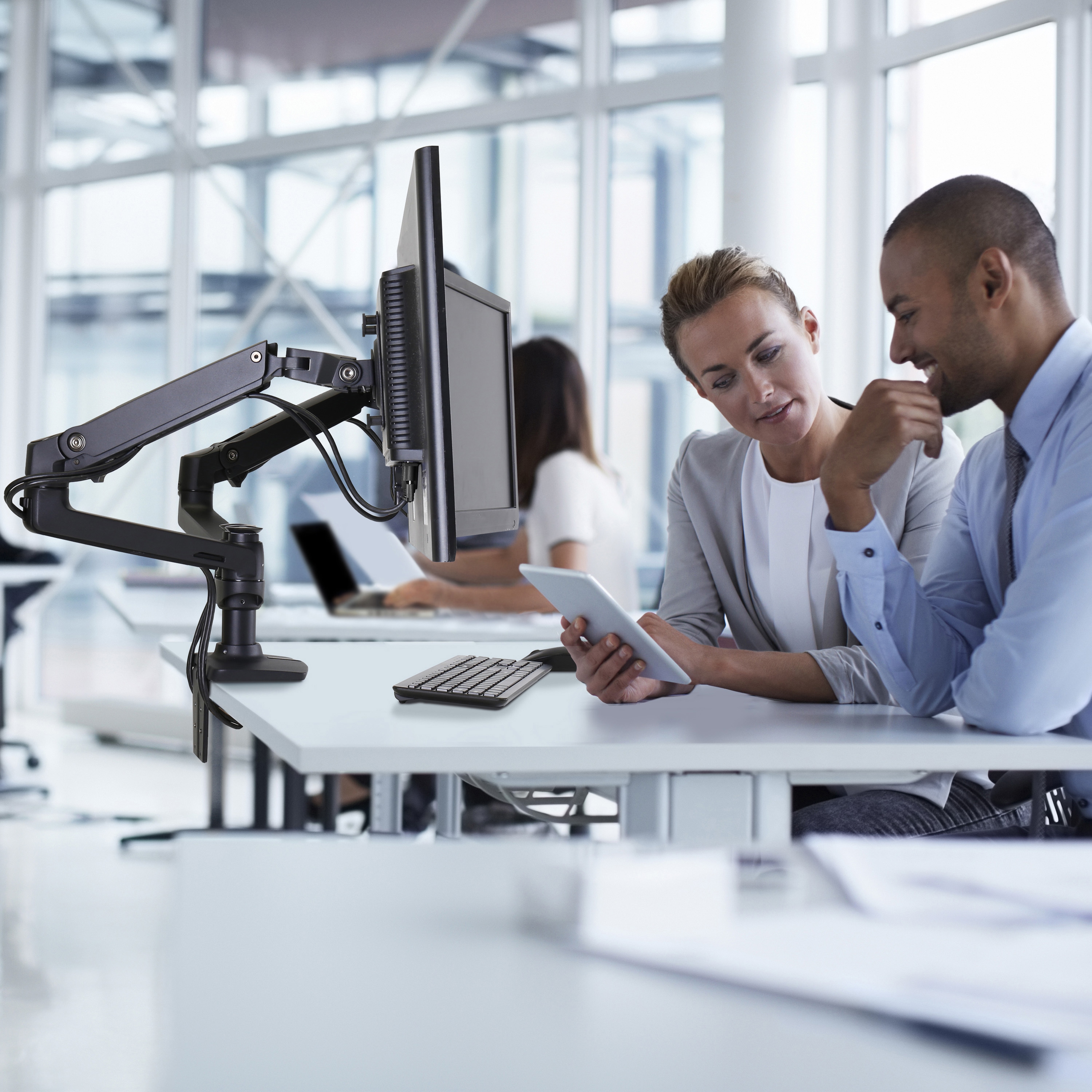 45-245-224 エルゴトロン LX デュアル モニターアーム 横型 2画面