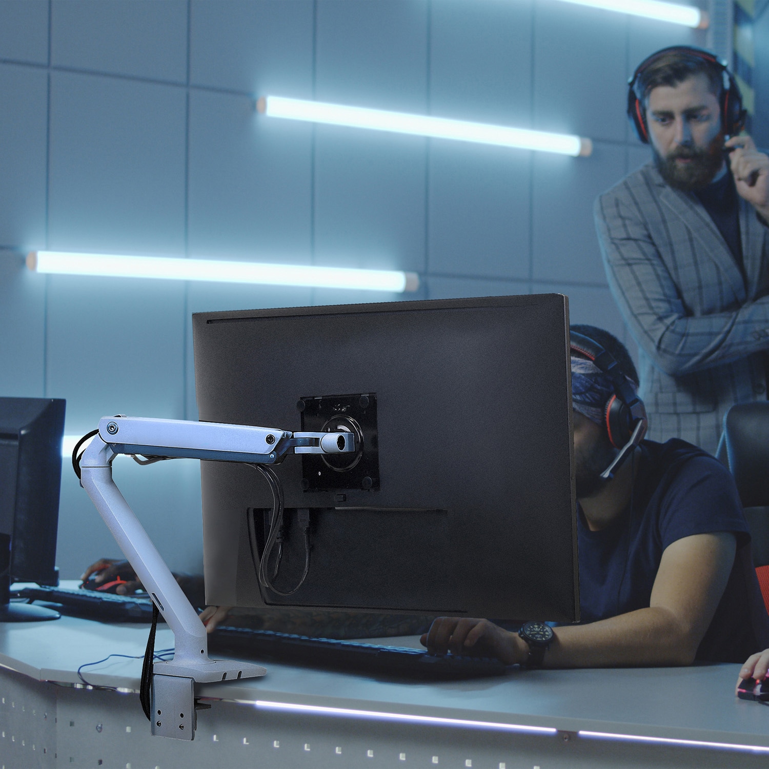 45-486-216 エルゴトロン MXV モニターアーム スリムタイプ ホワイト