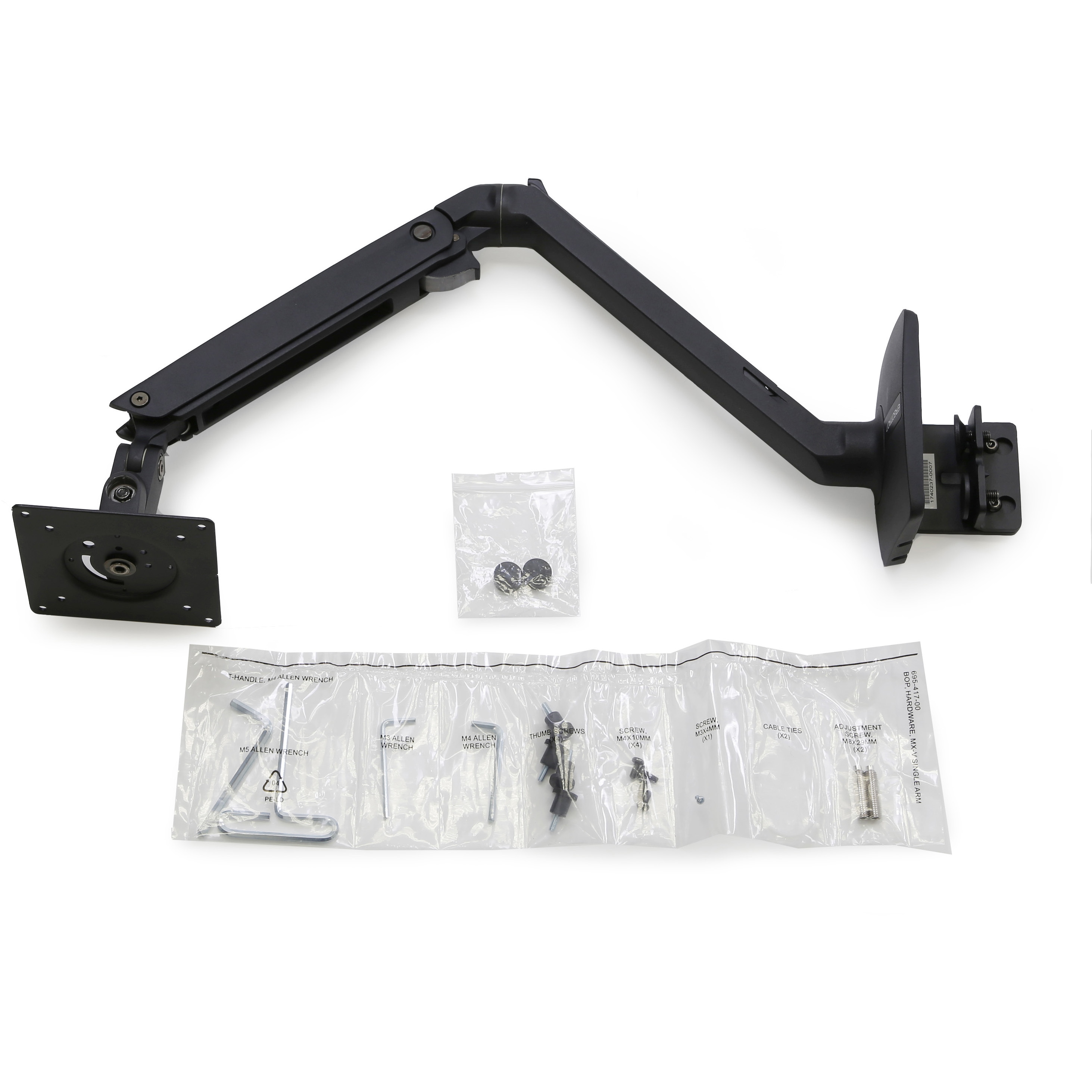 45-486-224 エルゴトロン MXV モニターアーム スリムタイプ マット