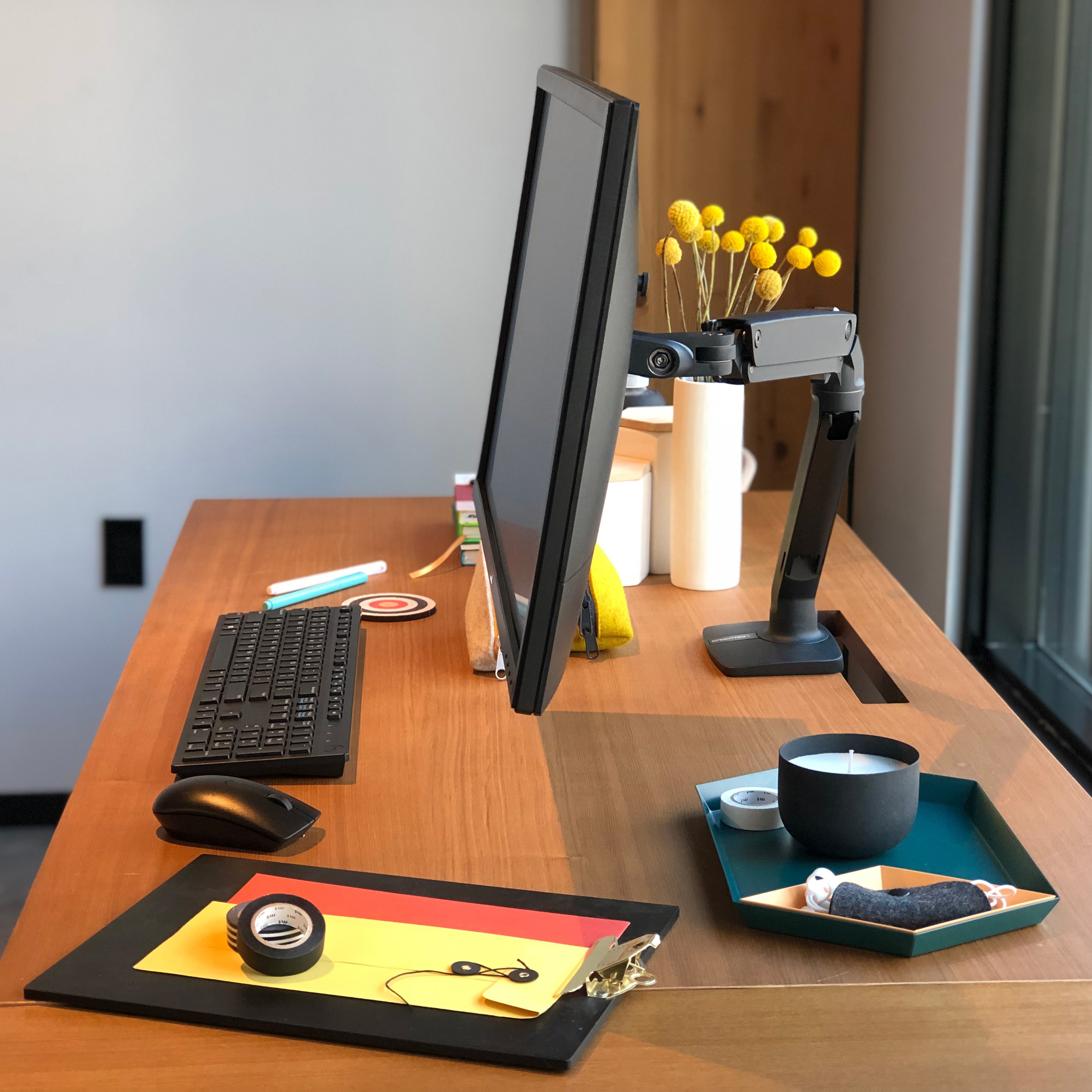 45-486-224 エルゴトロン MXV モニターアーム スリムタイプ マット