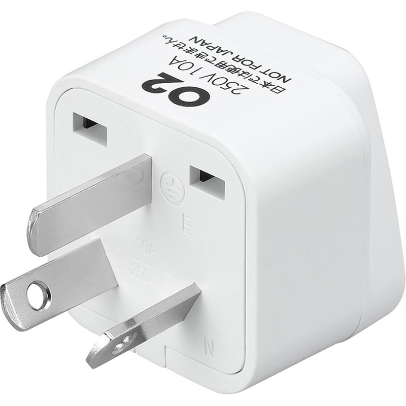 KP8 海外用電源プラグO2タイプ 1個 YAZAWA(ヤザワコーポレーション