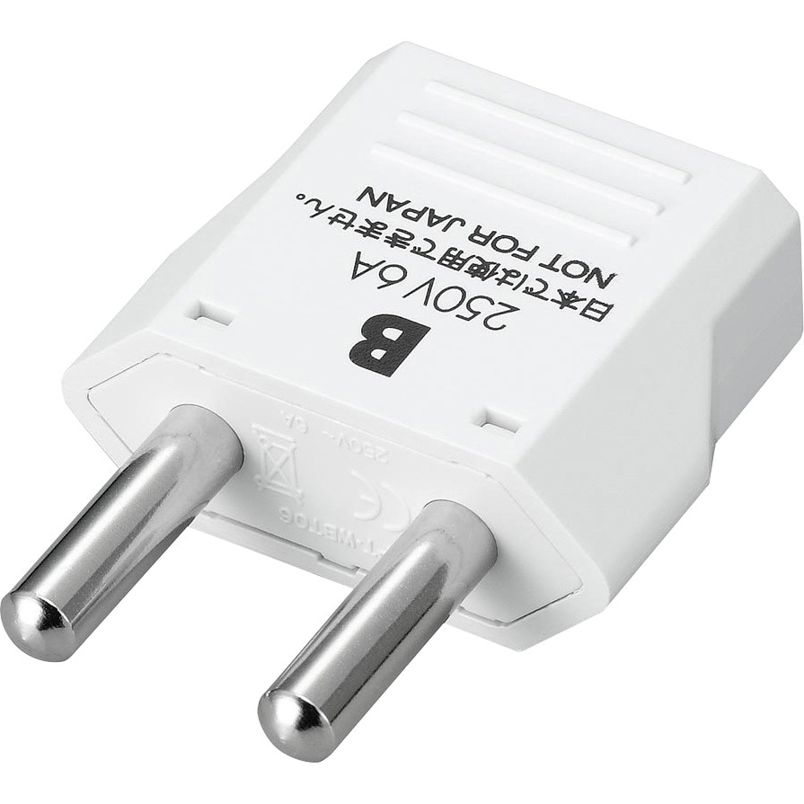 KP2 海外用電源プラグBタイプ 1個 YAZAWA(ヤザワコーポレーション