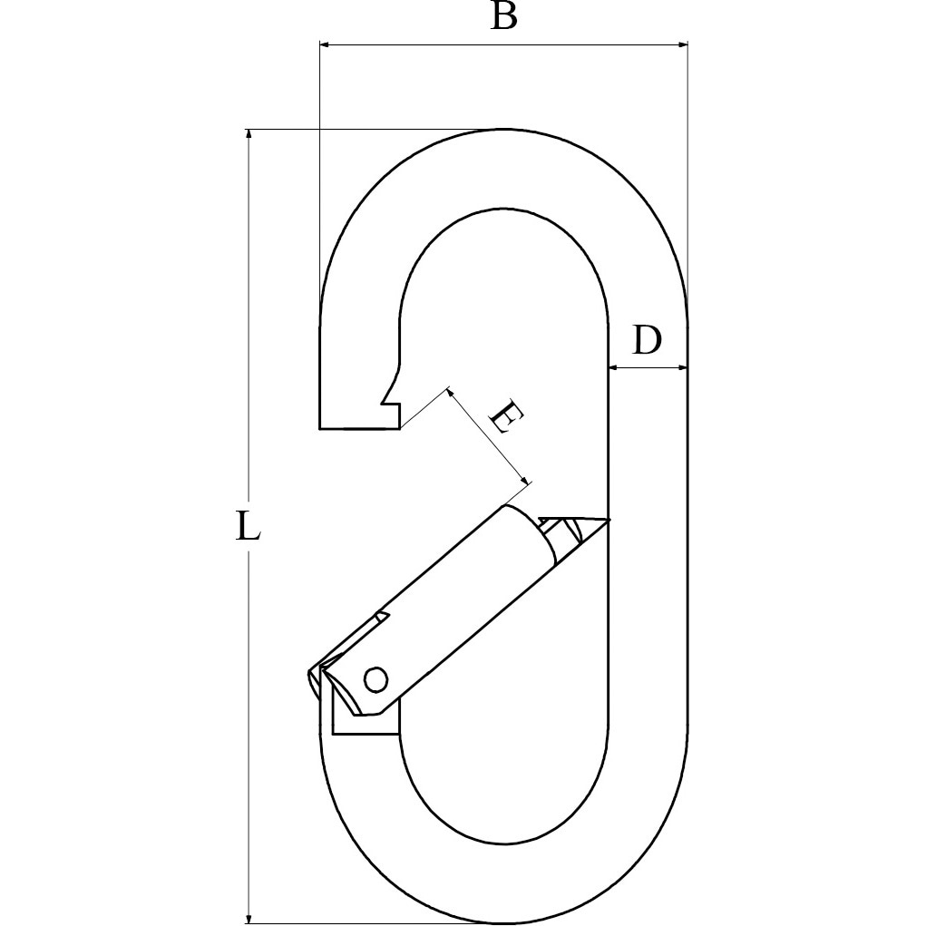 プチカラビナ ステンレス モノタロウ 荷重0.2kN - 【通販