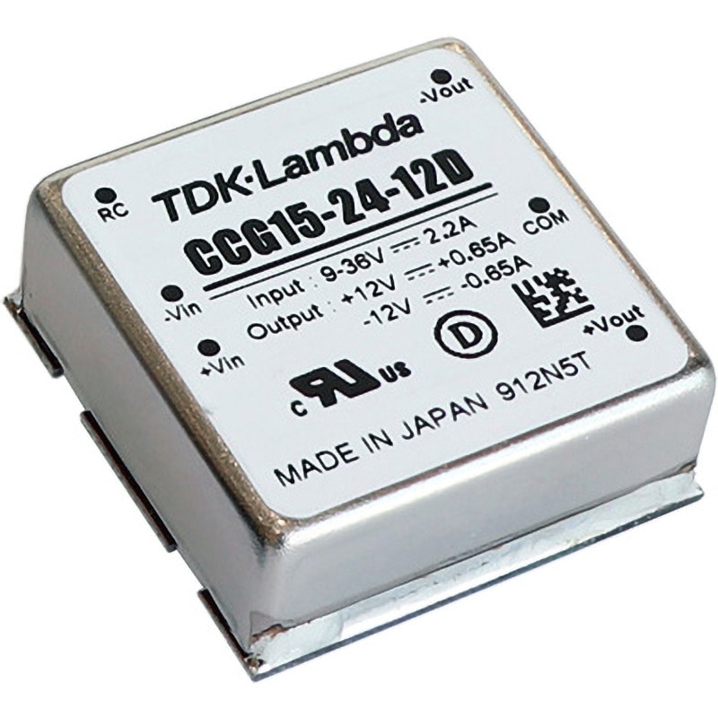 CCG15-24-12D DC/DCコンバータ TDKラムダ オンボード (最大)0.65A 入力