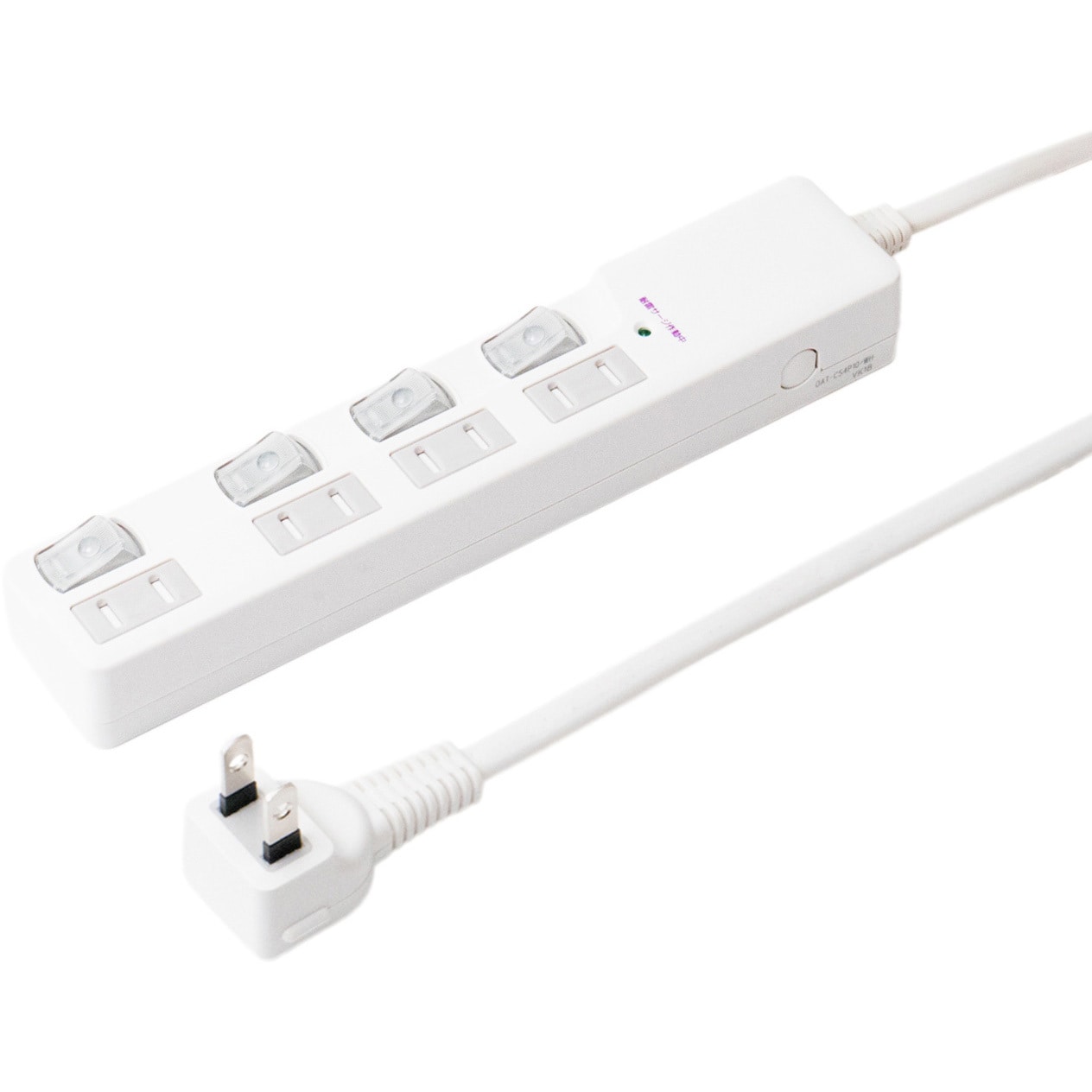 スイッチ付タップ 雷サージ 4個口 MCO 2P電源タップ 【通販モノタロウ】