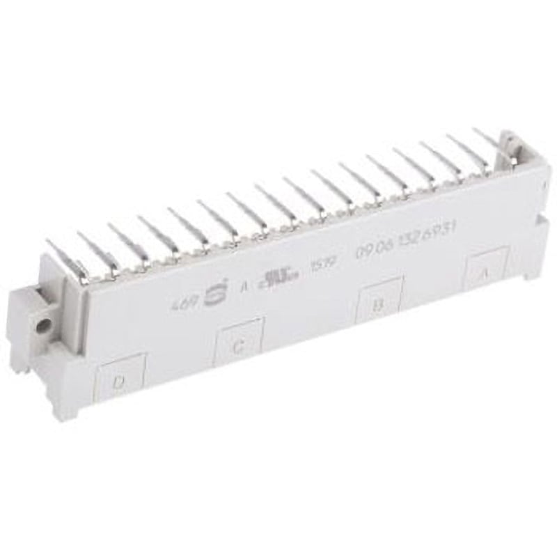 9061326931 DIN41612コネクタ オス Harting 3列 2.54 mm 5.08 mm ピッチ 1箱(20個) ハーティング 【通販モノタロウ】