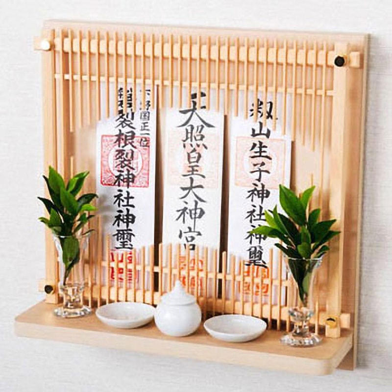 Neo510W リビング用神棚 Neoシリーズ アルエ ヒノキ(柾目)色 - 【通販