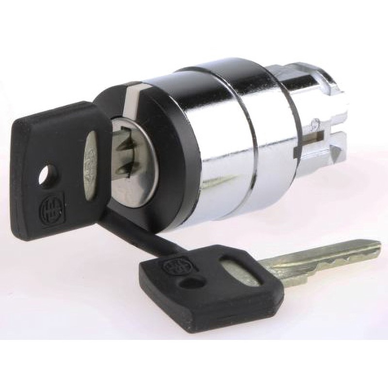 ZB4BG7 Harmony XB4シリーズ 3ポジション キースイッチヘッド スプリングリターン(中央へ) シュナイダーエレクトリック 1個 ZB4BG7