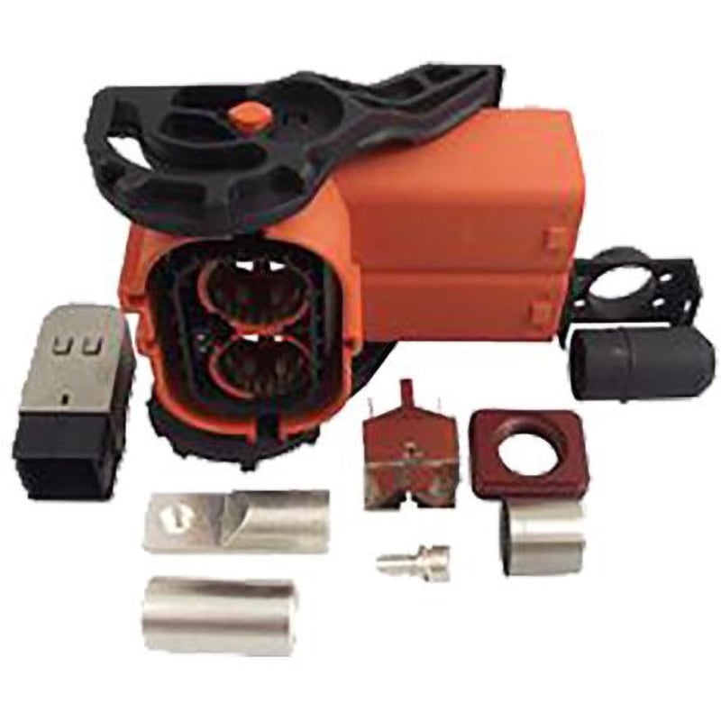 UPC P 012A LS1 Amphenol 電気自動車用コネクタ， 1列， 2極， 250A， 1000V， メス， オレンジ UPC P 012A LS1 1個 AMPHENOL 【通販モノタロウ】