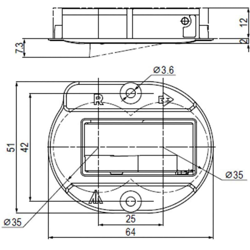 LG-0016 PFR-QS2 (引き出し用耐震ラッチ 掘込み加工タイプ) 本体 LG-0016 PFR-QS2 (引き出し用耐震ラッチ 掘込み加工タイプ) 本体