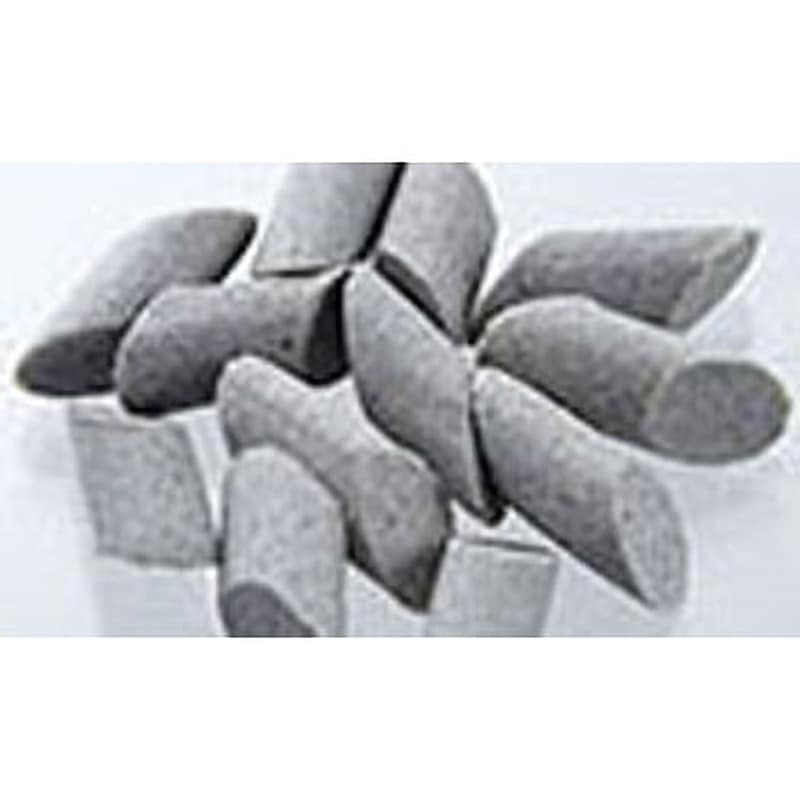 MAC6×10 バレル用研磨石 中切削用アングルカット 1箱(20kg) 木村石鹸工業 【通販モノタロウ】