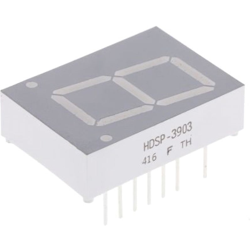 Broadcom 7セグメント 文字高 20.3mm 単桁 LED 数字表示器 BROADCOM 光