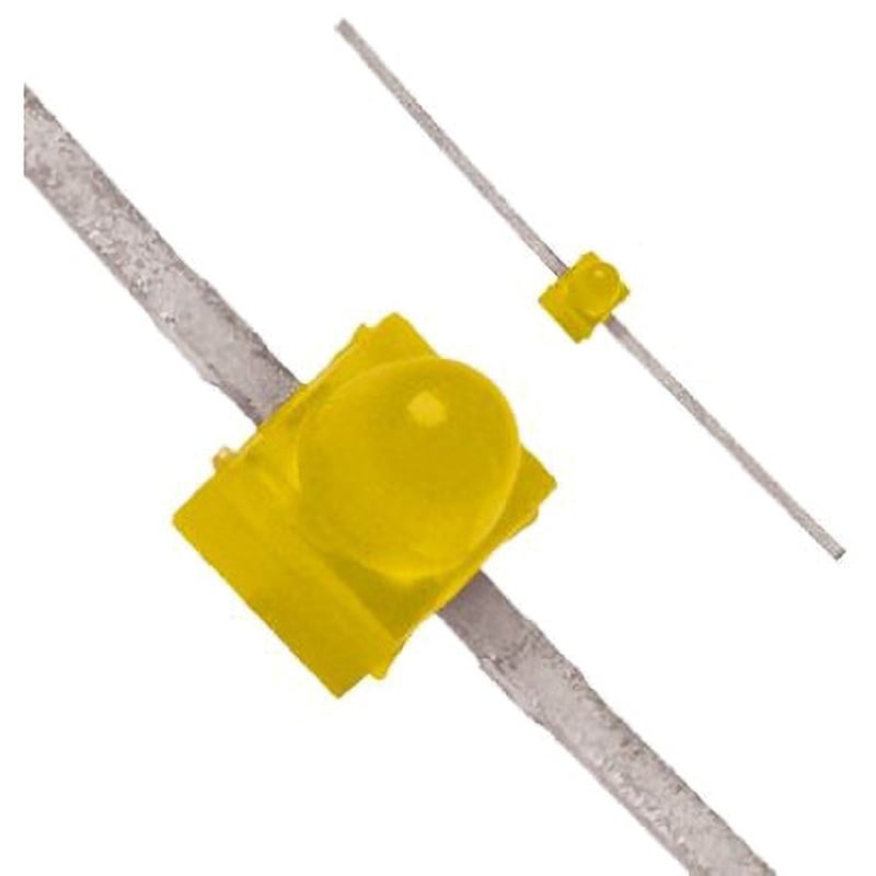 HLMP-6400 Broadcom スルーホール実装 2 V BROADCOM レンズ色:黄 ドーム 寸法2.34×2.21×2.92mm 1セット(1000個) HLMP-6400