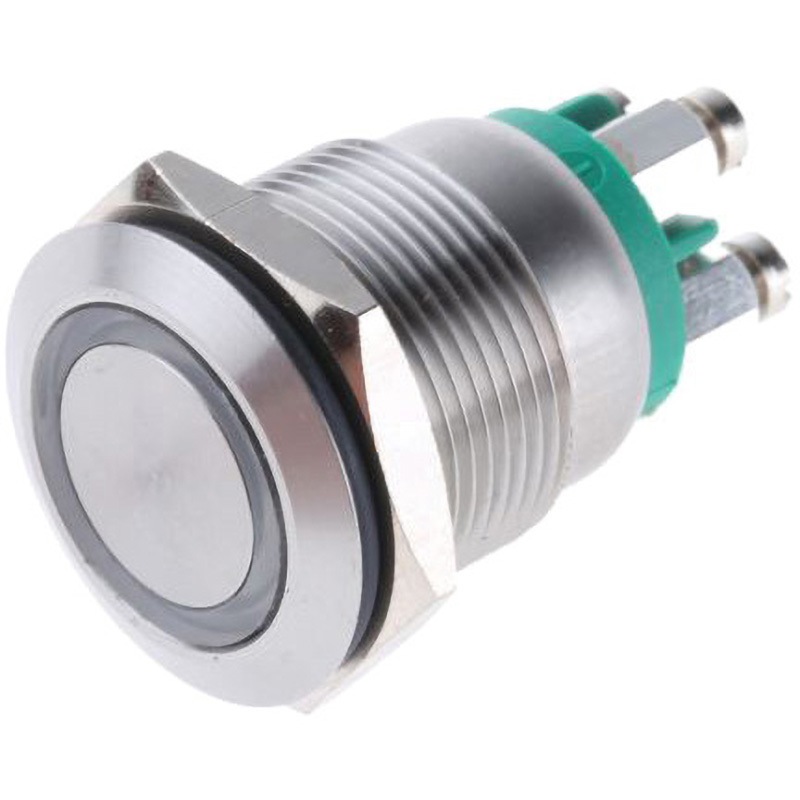 MPI002/TE/GN/6 Bulgin 押しボタンスイッチ 50 mA @ 24 V dc モーメンタリ パネルマウント 1個 BULGIN 【通販モノタロウ】