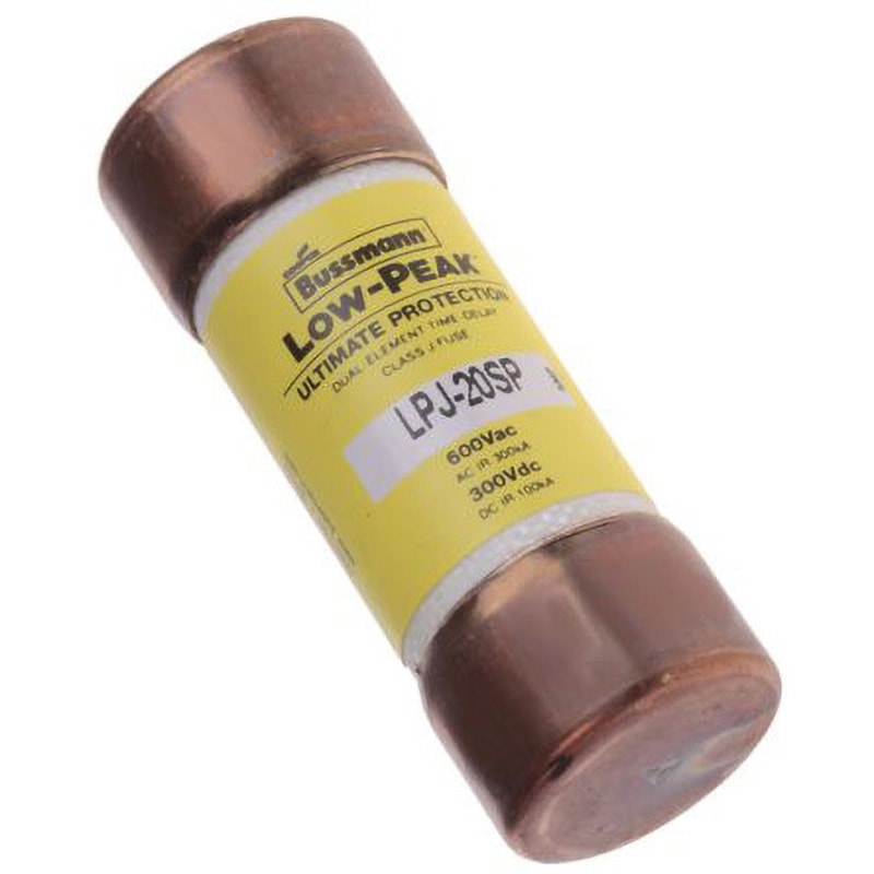 LPJ-20SP Eaton / Bussmann (イートン/バスマン) 管ヒューズ 20A (タイムラグ) COOPER BUSSMANN 定格電圧(V):600AC/300DC サイズΦ20.57×57.15mm 1個 LPJ-20SP