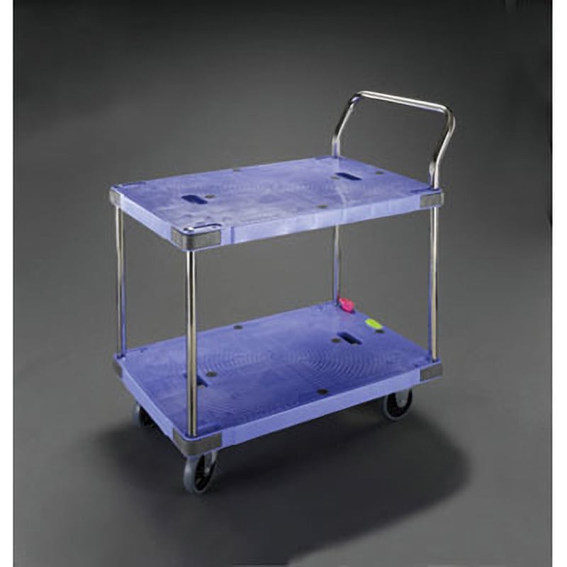 EA520B-45 900x600mm/300kg 運搬車(二段式/樹脂製) 1個 エスコ 【通販モノタロウ】