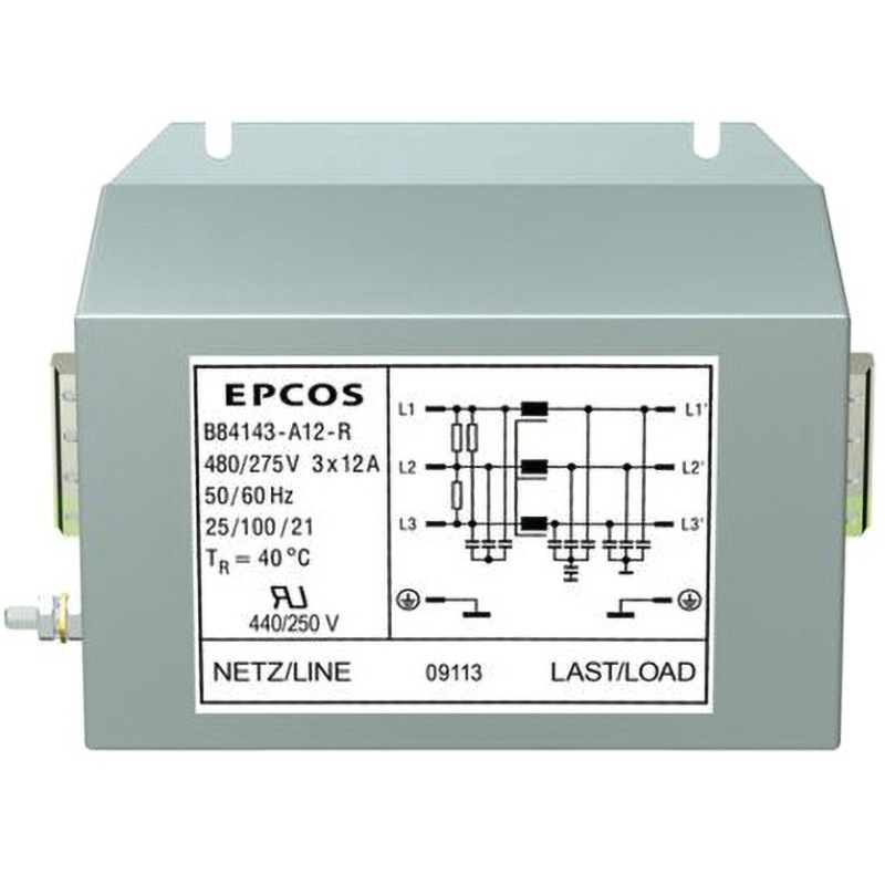 B84143A0180R000 EPCOS RFIフィルタ 三相 フランジマウント 1個 EPCOS 【通販モノタロウ】