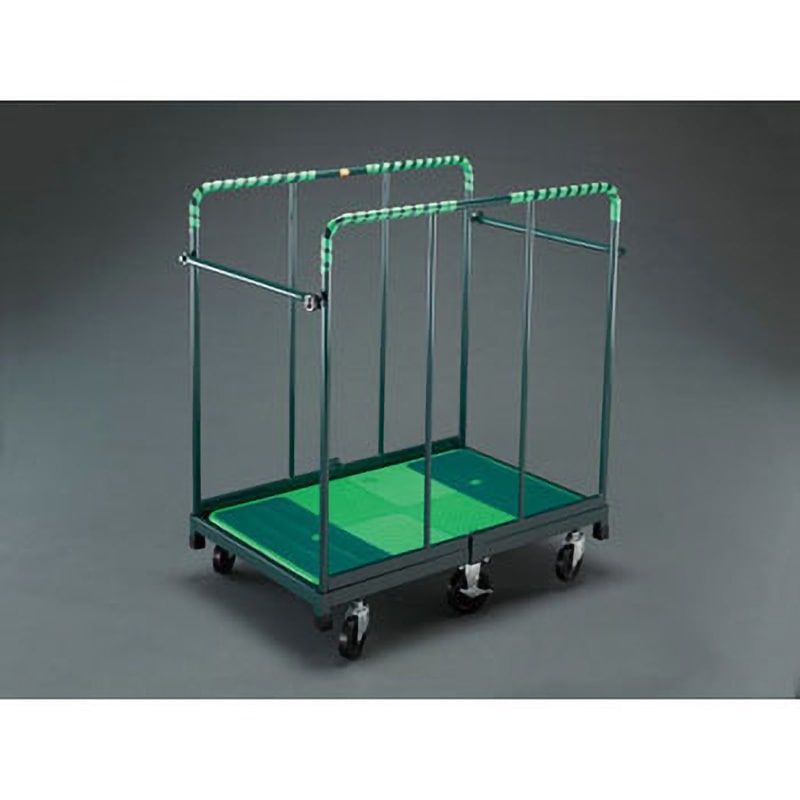 EA520LE-1 645x945x1100mm カゴ台車(携帯用) エスコ ゴム