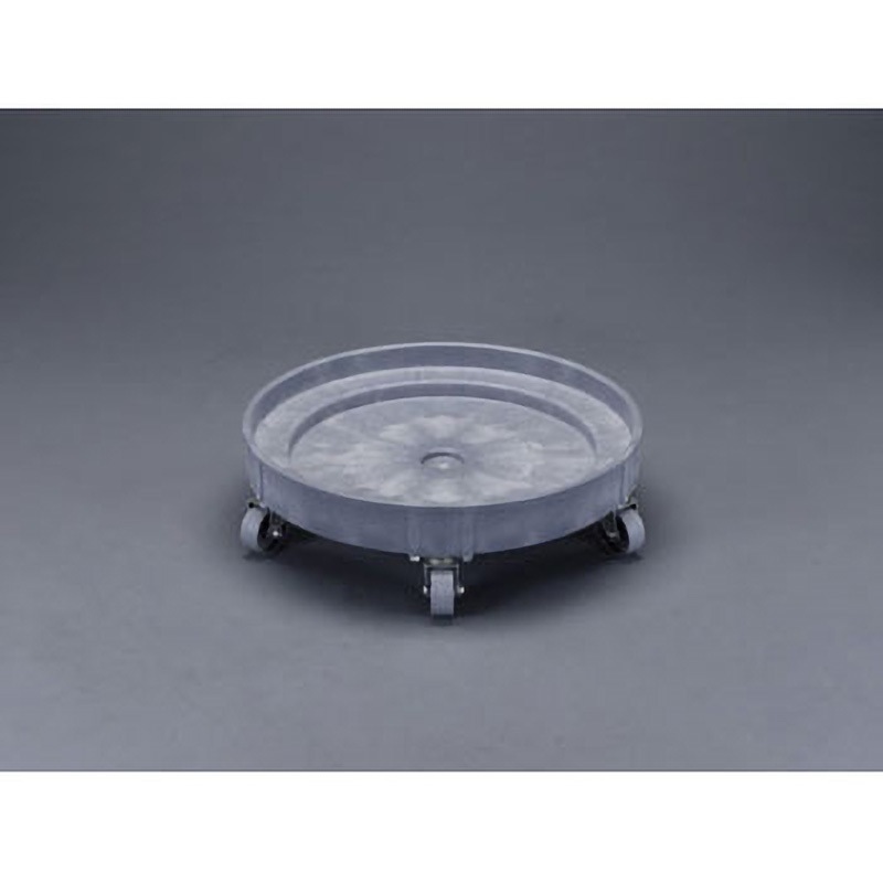 EA520W-4 Φ610mm ドラム缶ドーリー(ポリプロピレン製) エスコ 荷重408kg
