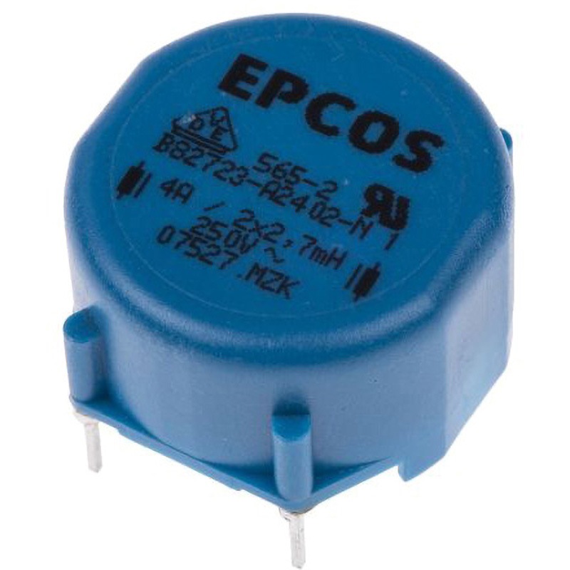 B82723A2402N001 EPCOS ダブルチョークコイル EPCOS 許容差±30% B82721Aシリーズ インダクタンスm2.7H 4A  1箱(400個) B82723A2402N001