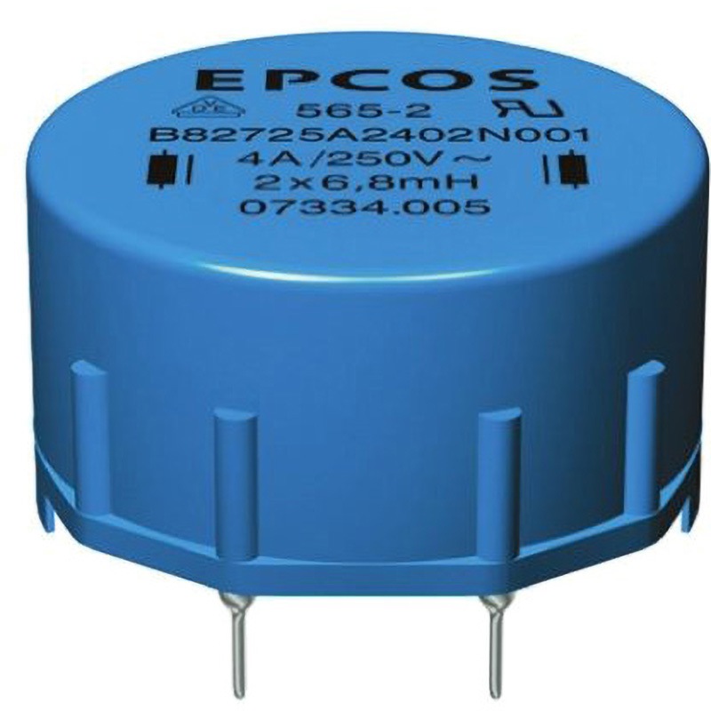 B82725A2602N001 EPCOS ダブルチョークコイル EPCOS 許容差±30% B82721Aシリーズ インダクタンスm3.9H 6A  1箱(160個) B82725A2602N001