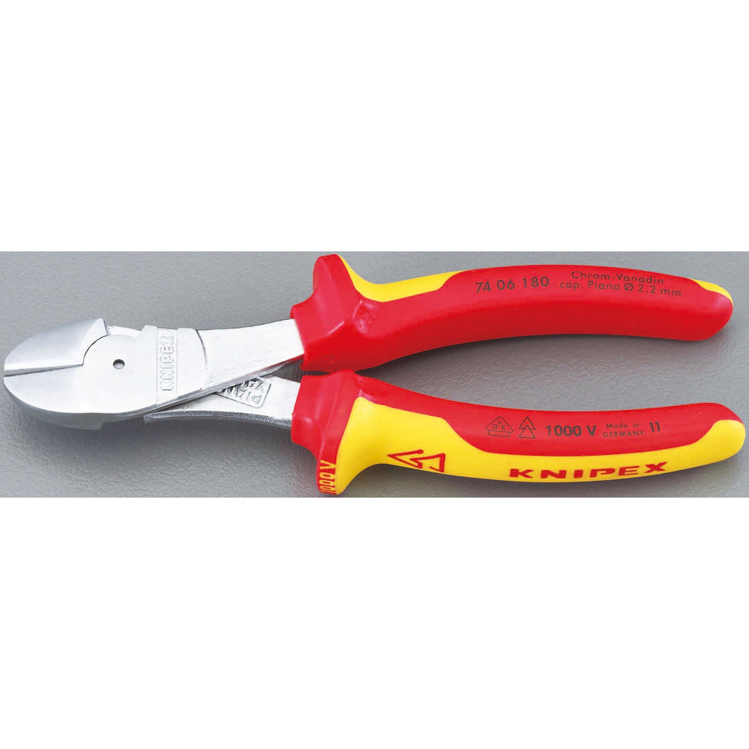 EA536KF-2 160mm 強力型ニッパー・絶縁(グリップ付/メッキ) 1個 エスコ 【通販モノタロウ】