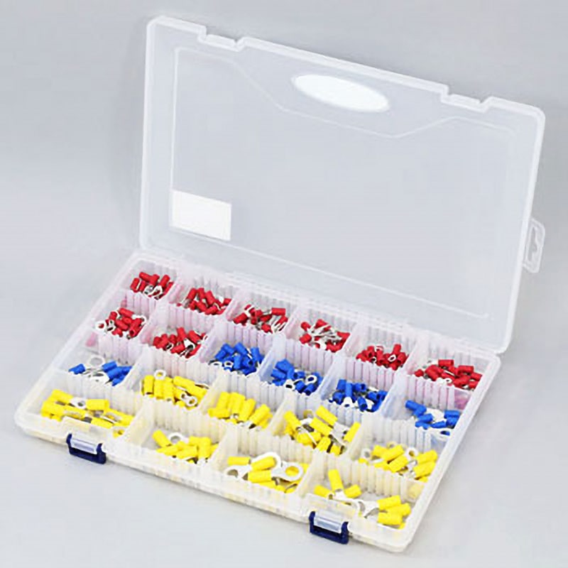 ESCO(エスコ) 裸・絶縁圧着端子セット EA538LG-22 [ZES015839] エスコ EA538LG-2 裸圧着端子セット 圧着端子 セット エスコ 裸圧着