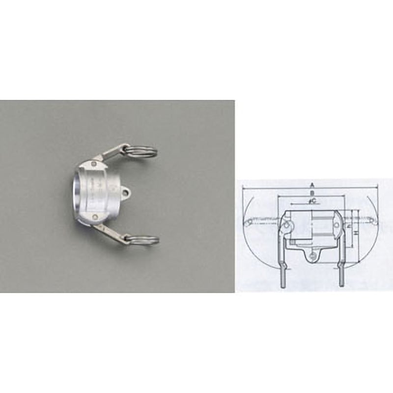 EA462BH-24 2・1/2” ダストキャップ(アルミ製) 1個 エスコ 【通販モノタロウ】