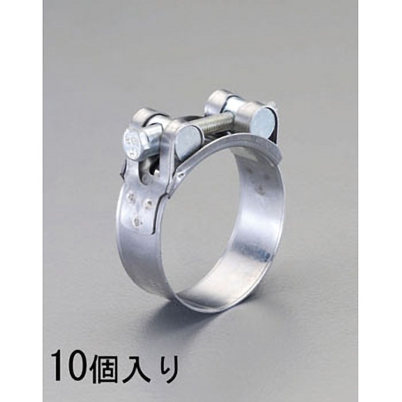 EA463SC-85 80-85mm Tボルトクランプ(10個) エスコ バンド幅24mm  EA463SC-85