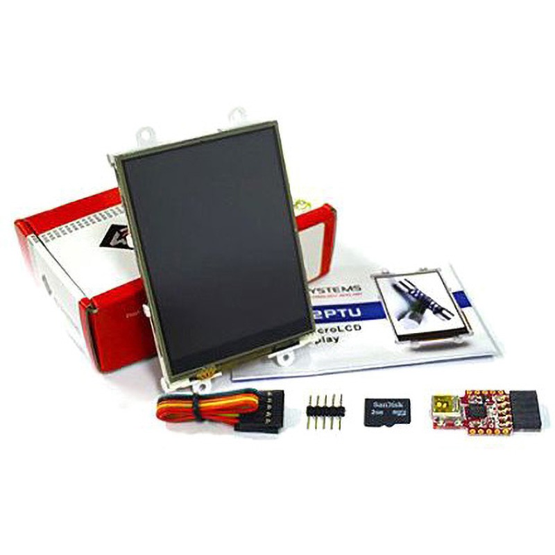 SK-32PTU 4D Systems 3.2インチ TFT 液晶ディスプレイスターターキット 240 x 320 pixels タッチパネル 4D SYSTEMS 1個 SK-32PTU