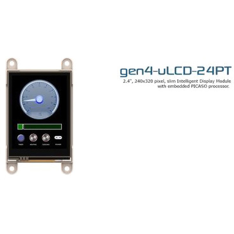 gen4-uLCD-24PT 4D Systems 60.96mm TFT 液晶ディスプレイモジュール 240 x 320 タッチパネル 抵抗性 4D SYSTEMS 1個 gen4-uLCD-24PT
