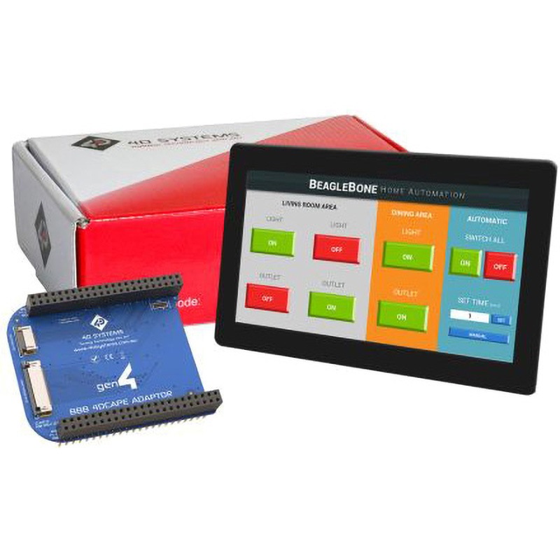 gen4-4DCAPE-70CT-CLB 4D Systems 7インチ TFT 液晶ディスプレイ 800 x 480 タッチパネル 静電容量 4D SYSTEMS 1個 gen4-4DCAPE-70CT-CLB