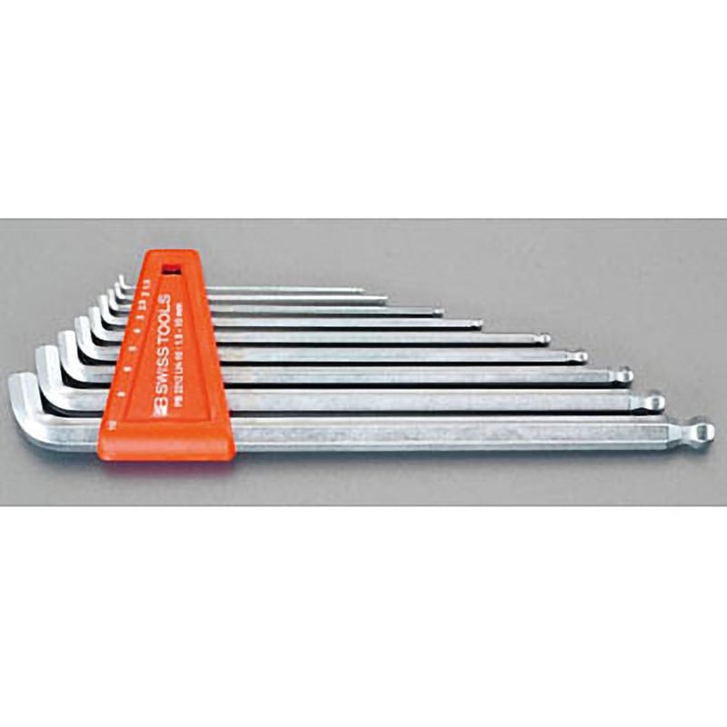 EA573L 1.5-10mm [Ball Hexagon]キーレンチ(ショートヘッド) エスコ ボールポイント L型