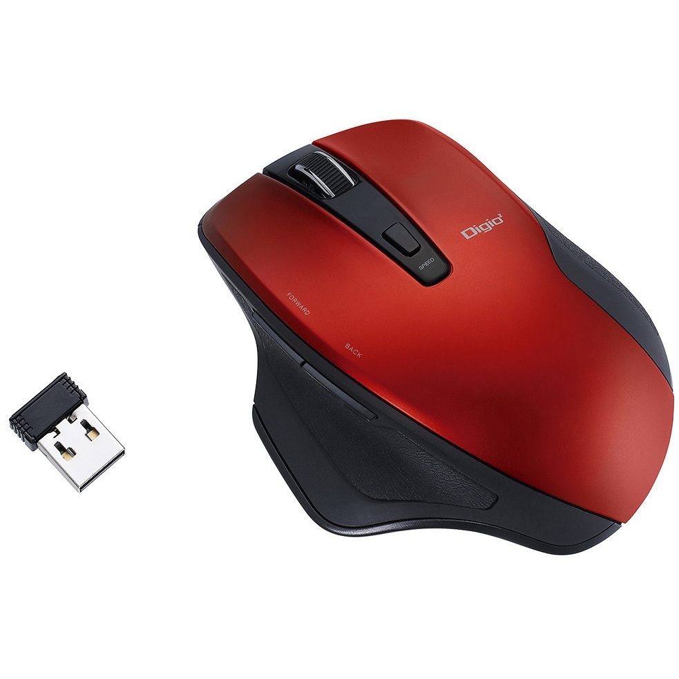 MUS-RKF155R 無線 静音5ボタンBlue LEDマウス ナカバヤシ USB(A