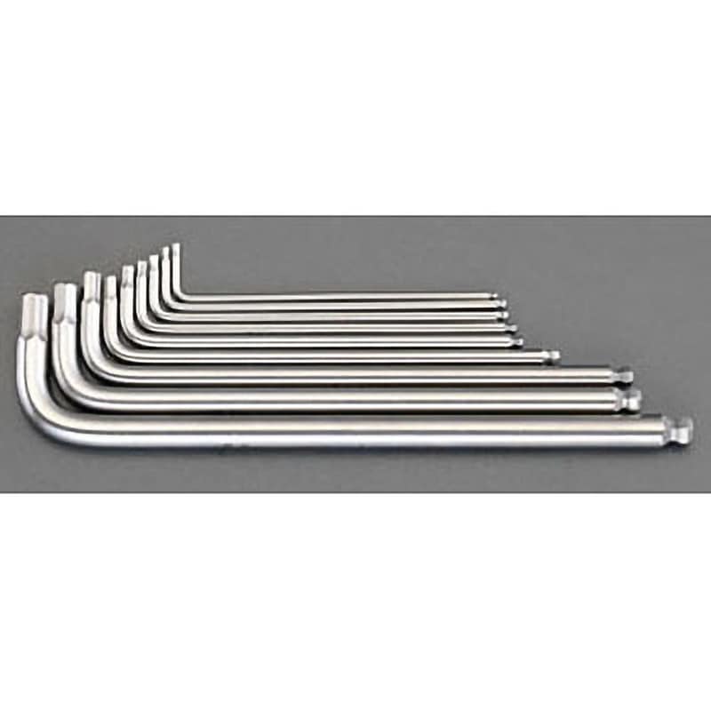 EA573WS-190 3/32"-3/8" [Ball Hex-Plus]キーレンチ(ステンレス製) エスコ L型