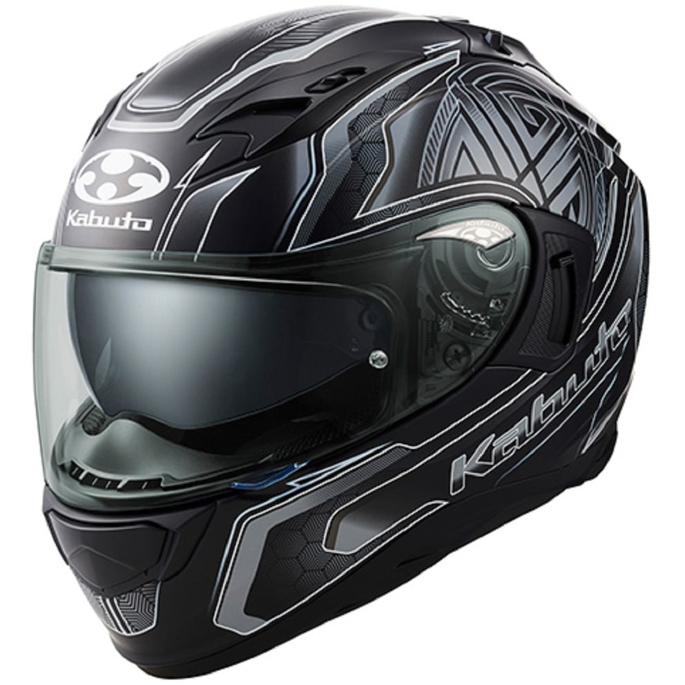 Kabuto カムイ3 フルフェイス CIRCLEフラットブラックシルバー KAMUI3 CIRCLE OGK KABUTO フラットブラックシルバー色 M