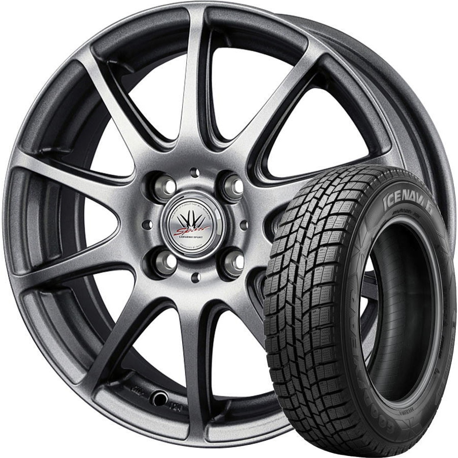 軽自動車用スタッドレスタイヤ&ホイール4本セット 1セット(4本 