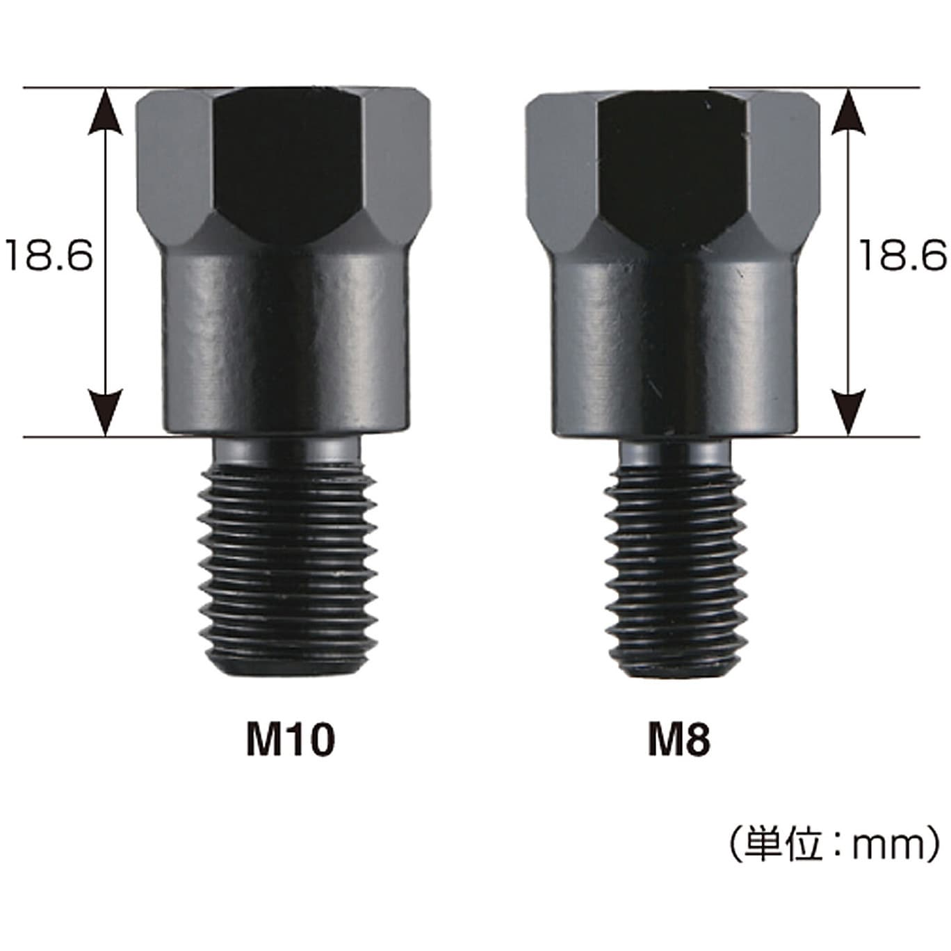 ミラーm8からm10 販売